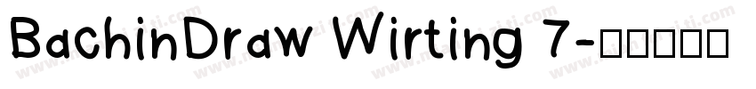 BachinDraw Wirting 7字体转换